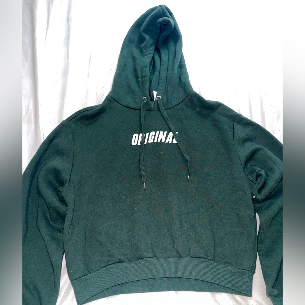 Green hoodie